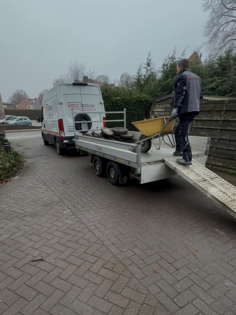 ABC Bouw team aan het werk op bouwplaats