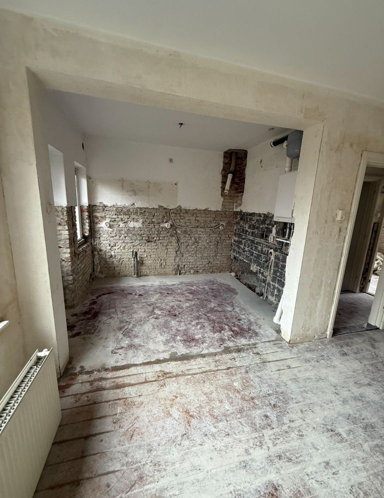 Sloopwerk grote ruimte