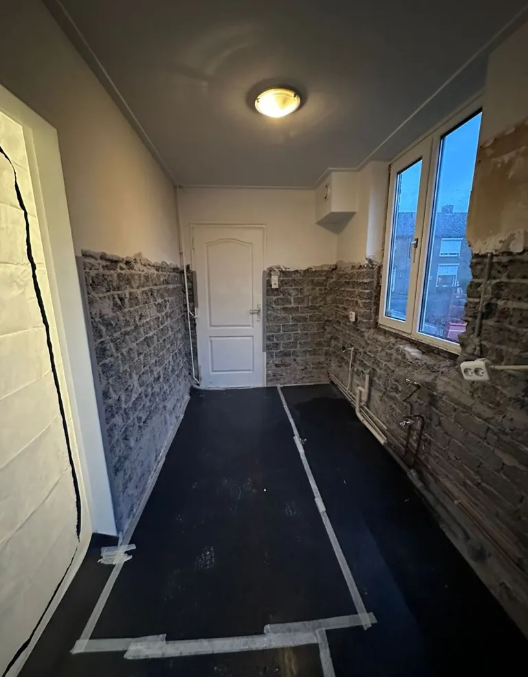 Keuken na sloopwerk door ABC Bouw